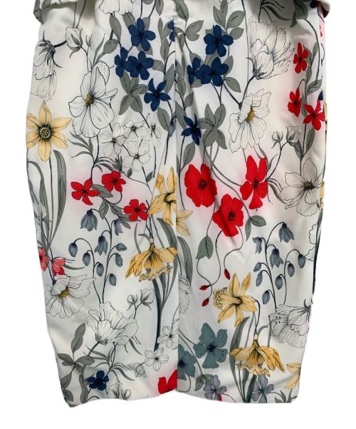 Phase Eight（フェイズエイト）Phase Eight (フェイズエイト) ノースリーブワンピース ホワイト×レッド サイズ:8の古着・服飾アイテム