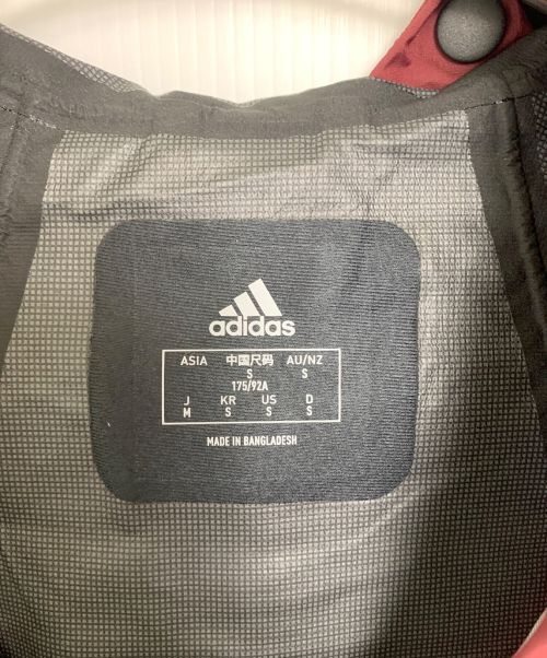 adidas（アディダス）adidas (アディダス) アノラックパーカー レッド サイズ:Mの古着・服飾アイテム