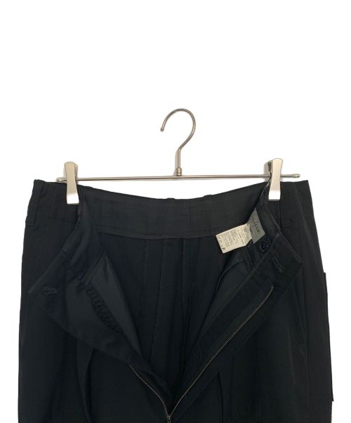 Yohji Yamamoto pour homme（ヨウジヤマモト プールオム）Yohji Yamamoto pour homme (ヨウジヤマモト プールオム) Yohji Yamamoto pour homme 縦接ぎ2タックパンツ ブラック サイズ:2の古着・服飾アイテム
