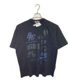 NIKE×BLACK COMME des GARCONS（ナイキ×ブラックコムデギャルソン）の古着「NIKE BLACK COMME des GARCONS モノクロマルチロゴTシャツ」｜ブラック