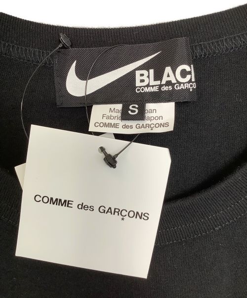 NIKE（ナイキ）NIKE (ナイキ) BLACK COMME des GARCONS (ブラック コムデギャルソン) NIKE BLACK COMME des GARCONS モノクロマルチロゴTシャツ ブラック サイズ:Sの古着・服飾アイテム