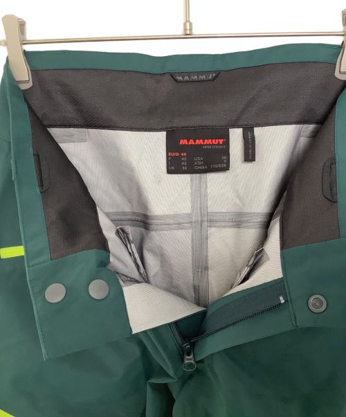 MAMMUT（マムート）MAMMUT (マムート) MAMMUT マサオ ハードシェル パンツ グリーン サイズ:Sの古着・服飾アイテム
