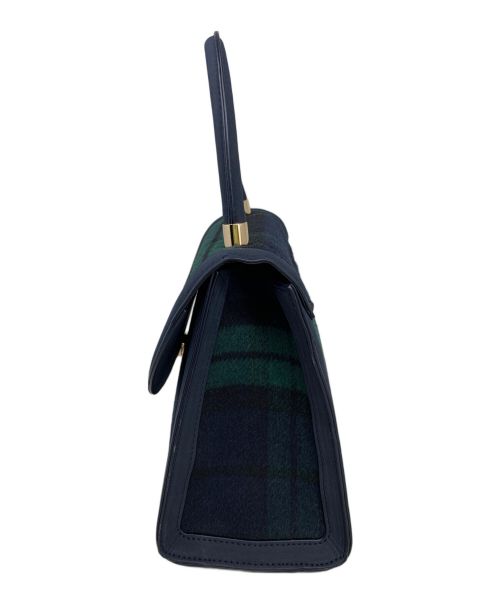 JENNE（ジェンヌ）JENNE (ジェンヌ) JENNE ハンドバッグ ネイビー×グリーンの古着・服飾アイテム