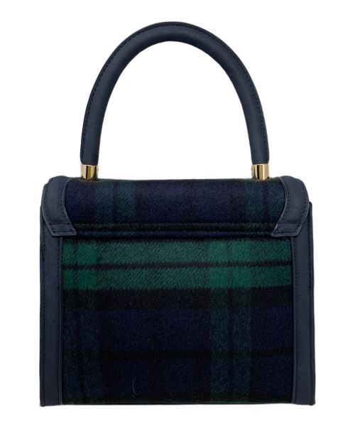 JENNE（ジェンヌ）JENNE (ジェンヌ) JENNE ハンドバッグ ネイビー×グリーンの古着・服飾アイテム
