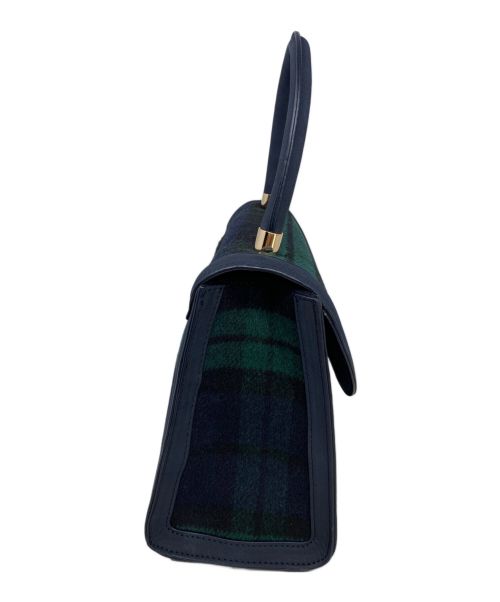 JENNE（ジェンヌ）JENNE (ジェンヌ) JENNE ハンドバッグ ネイビー×グリーンの古着・服飾アイテム