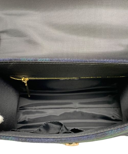 JENNE（ジェンヌ）JENNE (ジェンヌ) JENNE ハンドバッグ ネイビー×グリーンの古着・服飾アイテム