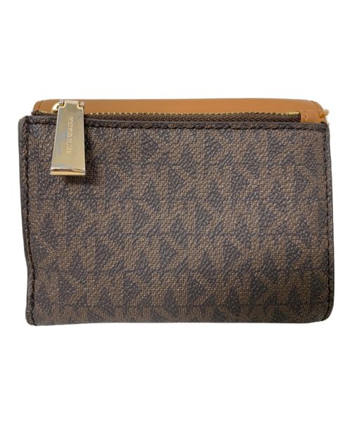 MICHAEL KORS（マイケル・コース）MICHAEL KORS (マイケルコース) MICHAEL KORS 3つ折り財布 ブラウンの古着・服飾アイテム