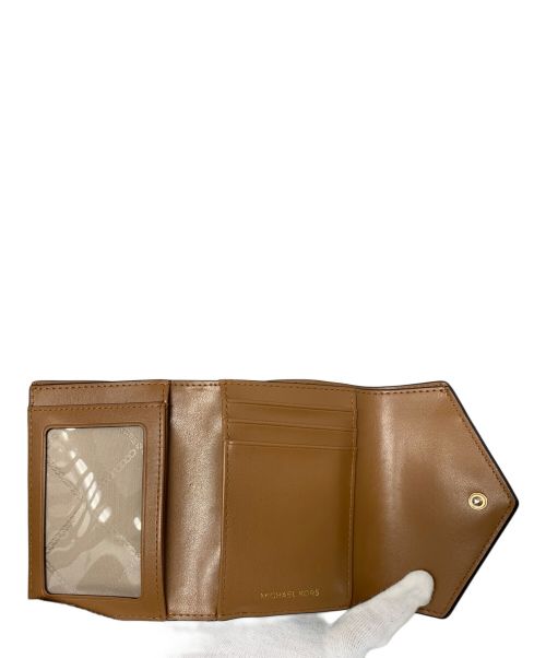 MICHAEL KORS（マイケル・コース）MICHAEL KORS (マイケルコース) MICHAEL KORS 3つ折り財布 ブラウンの古着・服飾アイテム