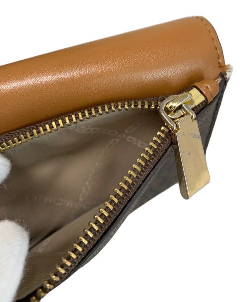 MICHAEL KORS（マイケル・コース）MICHAEL KORS (マイケルコース) MICHAEL KORS 3つ折り財布 ブラウンの古着・服飾アイテム