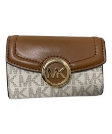 MICHAEL KORS（マイケル・コース）の古着「MICHAEL KORS キーケース」｜ブラウン×ホワイト