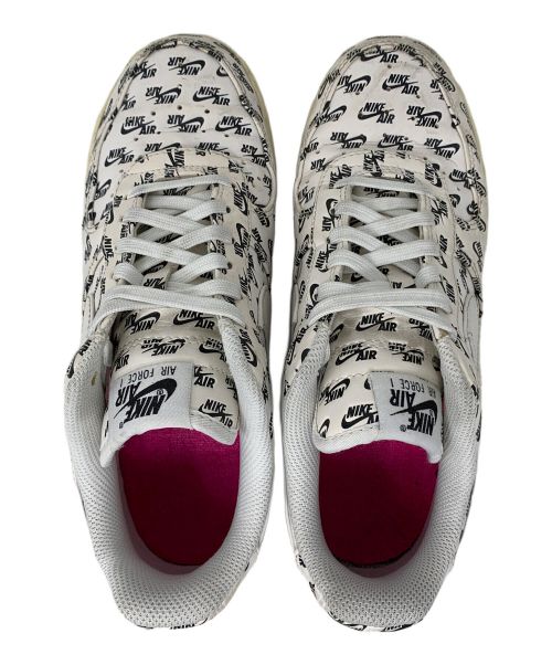 NIKE（ナイキ）NIKE (ナイキ) AIR FORCE 1 LOW ALL OVER LOGO ホワイト×ブラック サイズ:6の古着・服飾アイテム