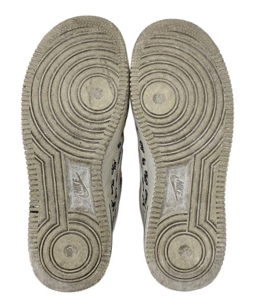 NIKE（ナイキ）NIKE (ナイキ) AIR FORCE 1 LOW ALL OVER LOGO ホワイト×ブラック サイズ:6の古着・服飾アイテム