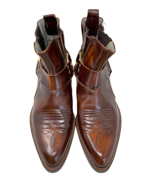 AMERICAN IN WEST Coast（AMERICAN IN WEST Coast）AMERICAN IN WEST Coast (AMERICAN IN WEST Coast) AMERICAN IN WEST Coast ヒ-ルブーツ ブラウン サイズ:24 1/2の古着・服飾アイテム