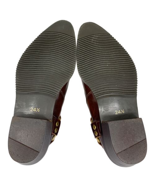 AMERICAN IN WEST Coast（AMERICAN IN WEST Coast）AMERICAN IN WEST Coast (AMERICAN IN WEST Coast) AMERICAN IN WEST Coast ヒ-ルブーツ ブラウン サイズ:24 1/2の古着・服飾アイテム