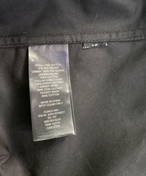 COACH（コーチ）COACH (コーチ) COACH トレンチコート ブラック サイズ:XSの古着・服飾アイテム