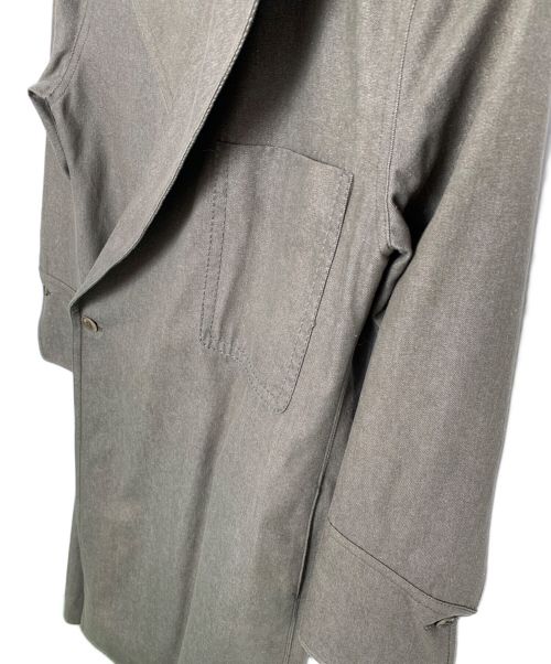 TAKESHI KOSAKA by Y's Pink Label（タケシコウサカ バイ ワイズピンクレーベル）TAKESHI KOSAKA by Y's Pink Label (タケシコウサカ バイ ワイズピンクレーベル) TAKESHI KOSAKA by Y's Pink Labe ノーカラーコート カーキ サイズ:2の古着・服飾アイテム