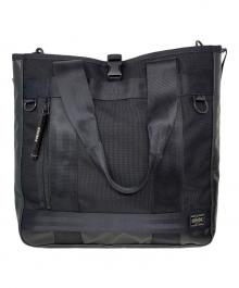PORTER（ポーター）の古着「PORTER ヒート トートバッグ」｜ブラック