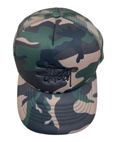 stussy（ステューシー）stussy (ステューシー) stussy TRUCKER BIG BASIC SNAPBACK グリーンの古着・服飾アイテム