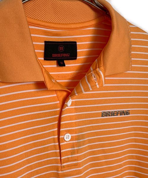 BRIEFING（ブリーフィング）BRIEFING (ブリーフィング) BRIEFING ゴルフシャツ オレンジ サイズ:Mの古着・服飾アイテム
