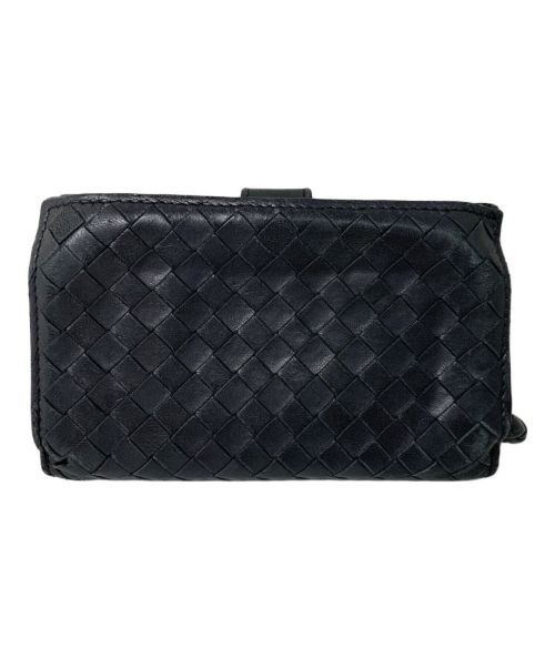 BOTTEGA VENETA（ボッテガベネタ）BOTTEGA VENETA (ボッテガベネタ) BOTTEGA VENETA 2つ折り財布 ブラックの古着・服飾アイテム