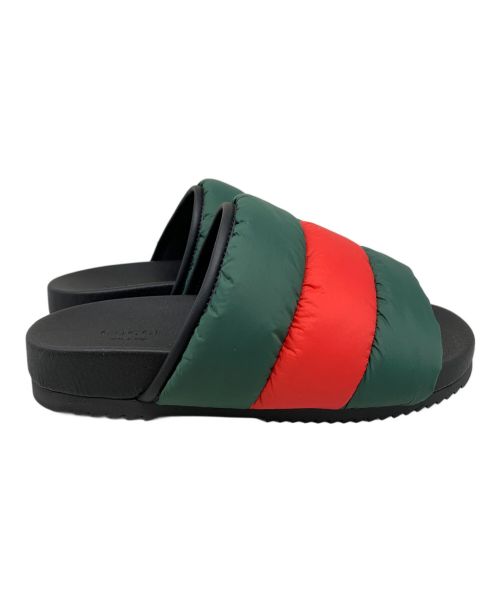 GUCCI（グッチ）GUCCI (グッチ) GUCCI シェリーライン パテッドサンダル ブラック サイズ:37の古着・服飾アイテム