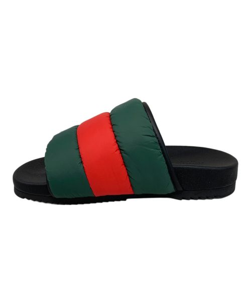 GUCCI（グッチ）GUCCI (グッチ) GUCCI シェリーライン パテッドサンダル ブラック サイズ:37の古着・服飾アイテム