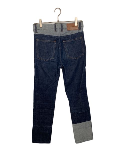 MARNI（マルニ）MARNI (マルニ) パッチワークデニムパンツ インディゴ サイズ:28の古着・服飾アイテム