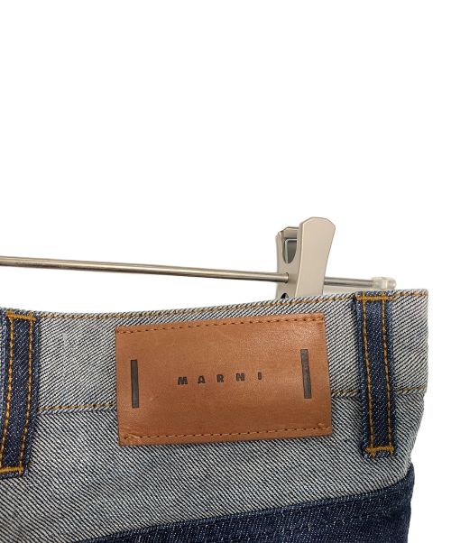 MARNI（マルニ）MARNI (マルニ) パッチワークデニムパンツ インディゴ サイズ:28の古着・服飾アイテム