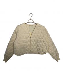 Sea Room lynn（シールームリン）の古着「Sea Room Lynn Heartキルティングジャケット」｜アイボリー