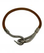 HERMESエルメス）の古着「HERMES レザーブレスレット」｜ブラウン