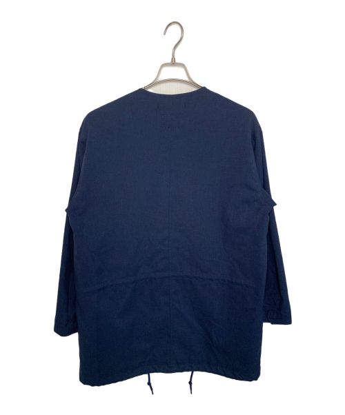MONKEY TIME（モンキータイム）MONKEY TIME (モンキータイム) MONKEY TIME ノーカラーコート ネイビー サイズ:Lの古着・服飾アイテム