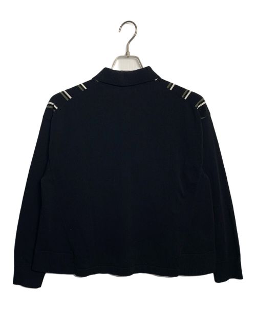 FRED PERRY（フレッドペリー）FRED PERRY (フレッドペリー) FRED PERRY ポロシャツ ブラック×ホワイト サイズ:36の古着・服飾アイテム