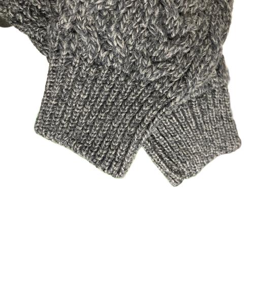 INVERALLAN（インバーアラン）INVERALLAN (インバーアラン) INVERALLAN ケーブルニット グレー サイズ:XSの古着・服飾アイテム