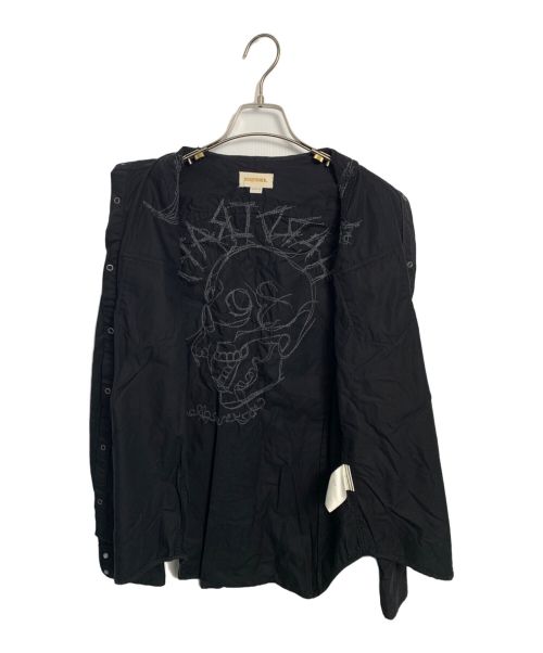 DIESEL（ディーゼル）DIESEL (ディーゼル) DIESEL バック刺繍ウエスタンシャツ ブラック サイズ:Mの古着・服飾アイテム