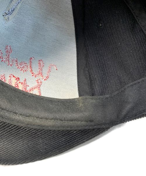 stussy（ステューシー）stussy (ステューシー) stussy コーディロイキャップ ブラック×レッドの古着・服飾アイテム
