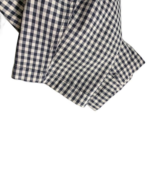 Mmlg（エムエムエルジー）Mmlg (エムエムエルジー) Mmlg GINGHAM WORKER JACKET コート ホワイト×ブラック サイズ:Mの古着・服飾アイテム