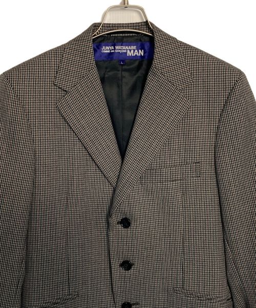 COMME des GARCONS JUNYA WATANABE MAN（コムデギャルソンジュンヤワタナベマン）COMME des GARCONS JUNYA WATANABE MAN COMME des GARCONS JUNYA WATANABE MAN テーラードジャケット グレー×レッド サイズ:Lの古着・服飾アイテム