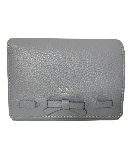 NINA RICCI（ニナリッチ）NINA RICCI (ニナリッチ) NINA RICCI 2つ折り財布 ブルーの古着・服飾アイテム