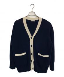 Plage（プラージュ）の古着「Plage カーディガン」｜ネイビー×ホワイト