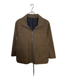 MACPHEE（マカフィー）の古着「MACPHEE WOOL BONDING JACKET」｜ブラウン×ブラック