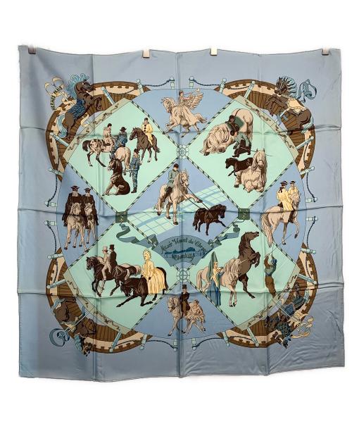 HERMES（エルメス）HERMES (エルメス) HERMES シャンティイ城馬の博物館 カレ90 スカーフの古着・服飾アイテム