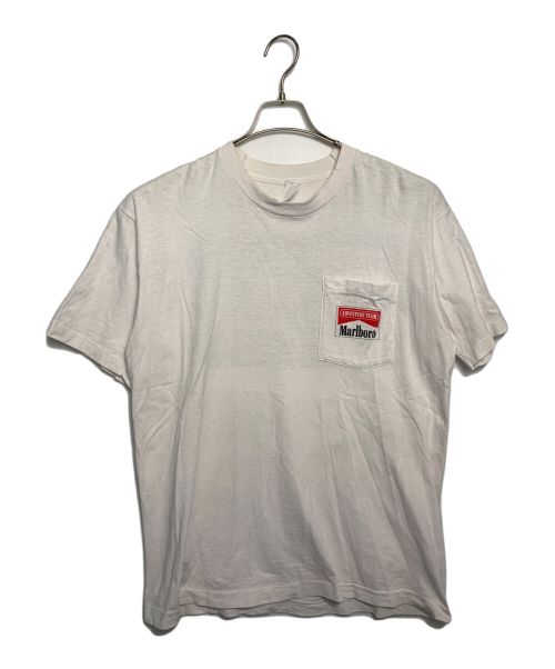 marlboro（マルボロ）marlboro (マルボロ) Marlboro ポケットTシャツ ホワイト サイズ:Freeの古着・服飾アイテム