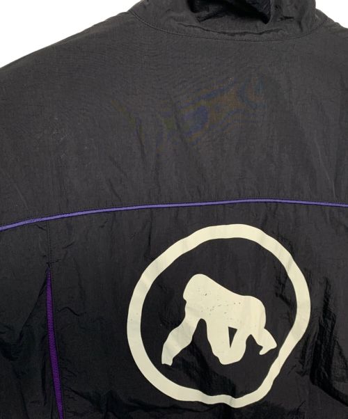 X-LARGE（エクストララージ）X-LARGE (エクストララージ) X-LARGE ハーフジップナイロンプルオーバージャケット ブラック サイズ:Lの古着・服飾アイテム