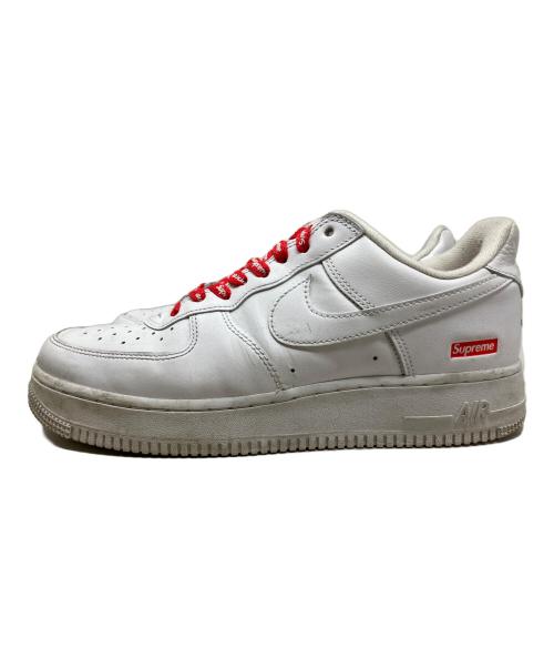 NIKE（ナイキ）NIKE (ナイキ) SUPREME (シュプリーム) NIKE Supreme AIR FORCE1 LOW スニーカー ホワイト×レッド サイズ:26.5cmの古着・服飾アイテム