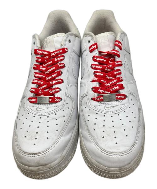 NIKE（ナイキ）NIKE (ナイキ) SUPREME (シュプリーム) NIKE Supreme AIR FORCE1 LOW スニーカー ホワイト×レッド サイズ:26.5cmの古着・服飾アイテム