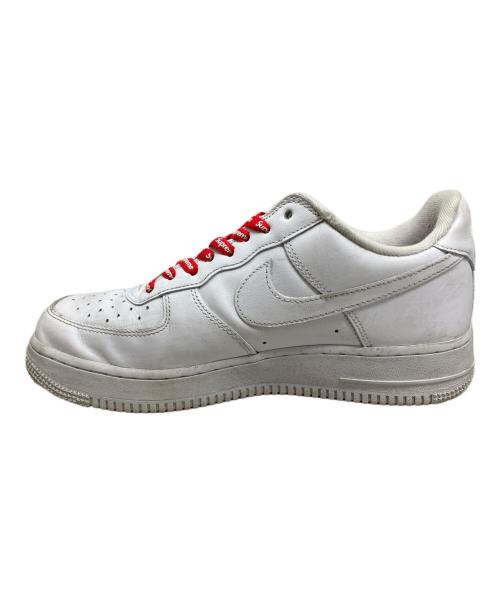 NIKE（ナイキ）NIKE (ナイキ) SUPREME (シュプリーム) NIKE Supreme AIR FORCE1 LOW スニーカー ホワイト×レッド サイズ:26.5cmの古着・服飾アイテム