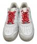 中古・古着 NIKE (ナイキ) SUPREME (シュプリーム) NIKE Supreme AIR FORCE1 LOW スニーカー ホワイト×レッド サイズ:26.5cm：9000円