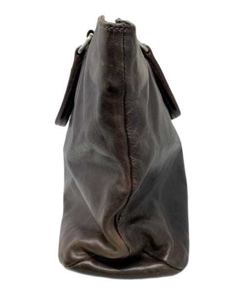 Daniel&Bob（ダニエル＆ボブ）Daniel&Bob (ダニエル＆ボブ) Daniel&Bob レザートートバッグ ブラウンの古着・服飾アイテム