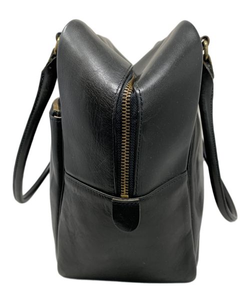 BRITANNIA LEATHERS（ブリタニアレザー）BRITANNIA LEATHERS (ブリタニアレザー) BRITANNIA LEATHERS レザーボストンバッグ ブラックの古着・服飾アイテム