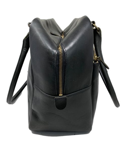 BRITANNIA LEATHERS（ブリタニアレザー）BRITANNIA LEATHERS (ブリタニアレザー) BRITANNIA LEATHERS レザーボストンバッグ ブラックの古着・服飾アイテム